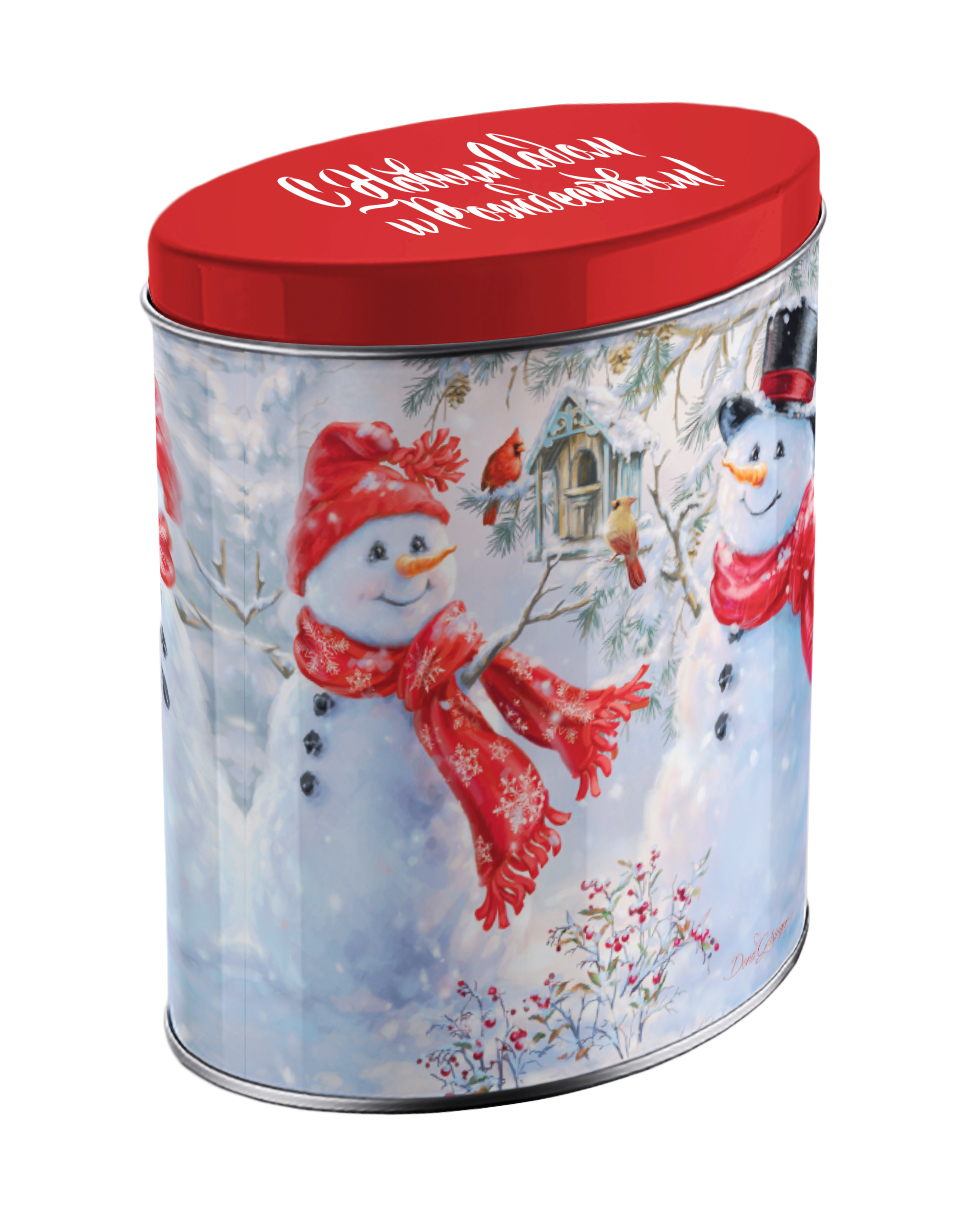 Снеговик красный | Чай черный коллекция "Зимнее настроение" в тубусе, листовой
