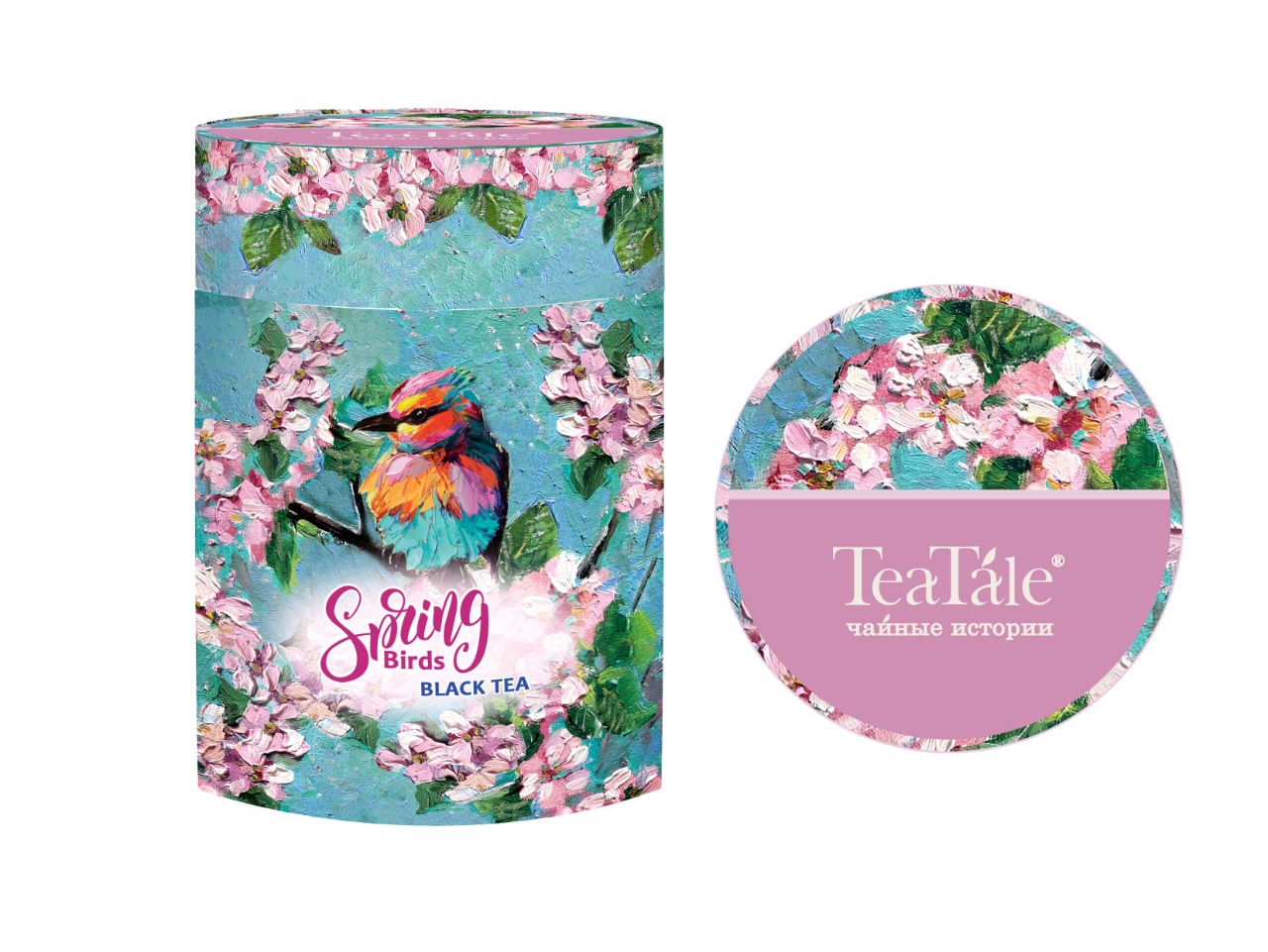 Lux | Чай черный с ягодами Коллекция "Spring Birds" в тубусе, листовой