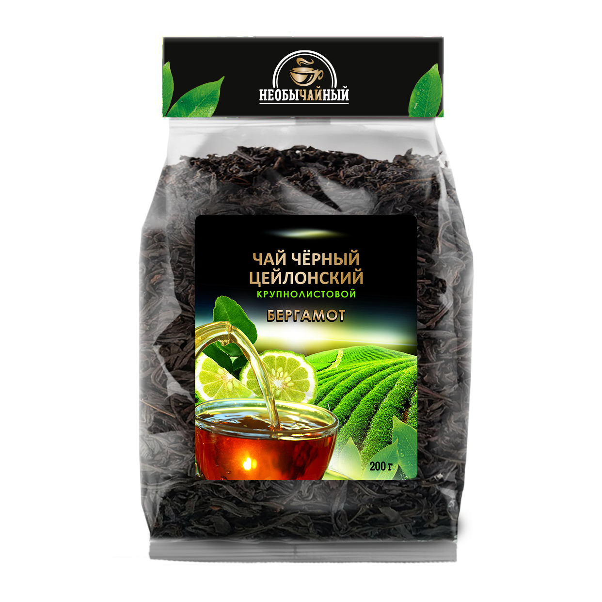Бергамот | Чай черный "Необычайный" листовой 200 г.  